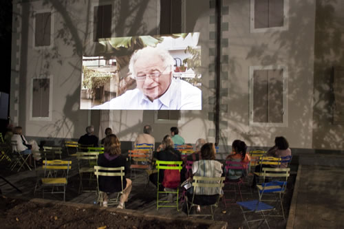 Projection en plein air