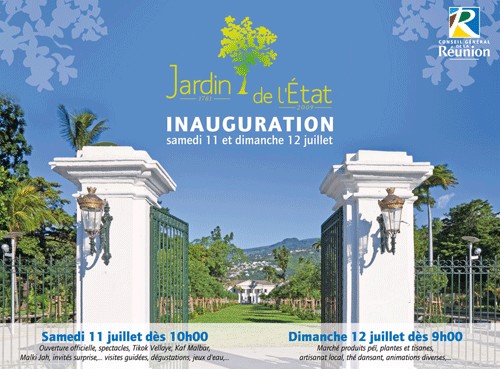 Photo de l'entrée du Jardin de l'Etat