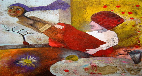 L’autre coté, 2007. Peinture