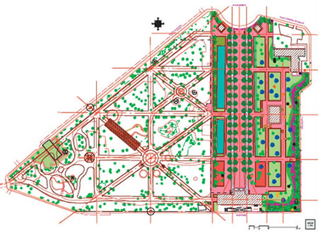 Plan du jardin de l'état