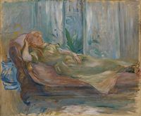 MORISOT Berthe (1841-1895) « Jeune fille au divan » Don: VOLLARD Lucien