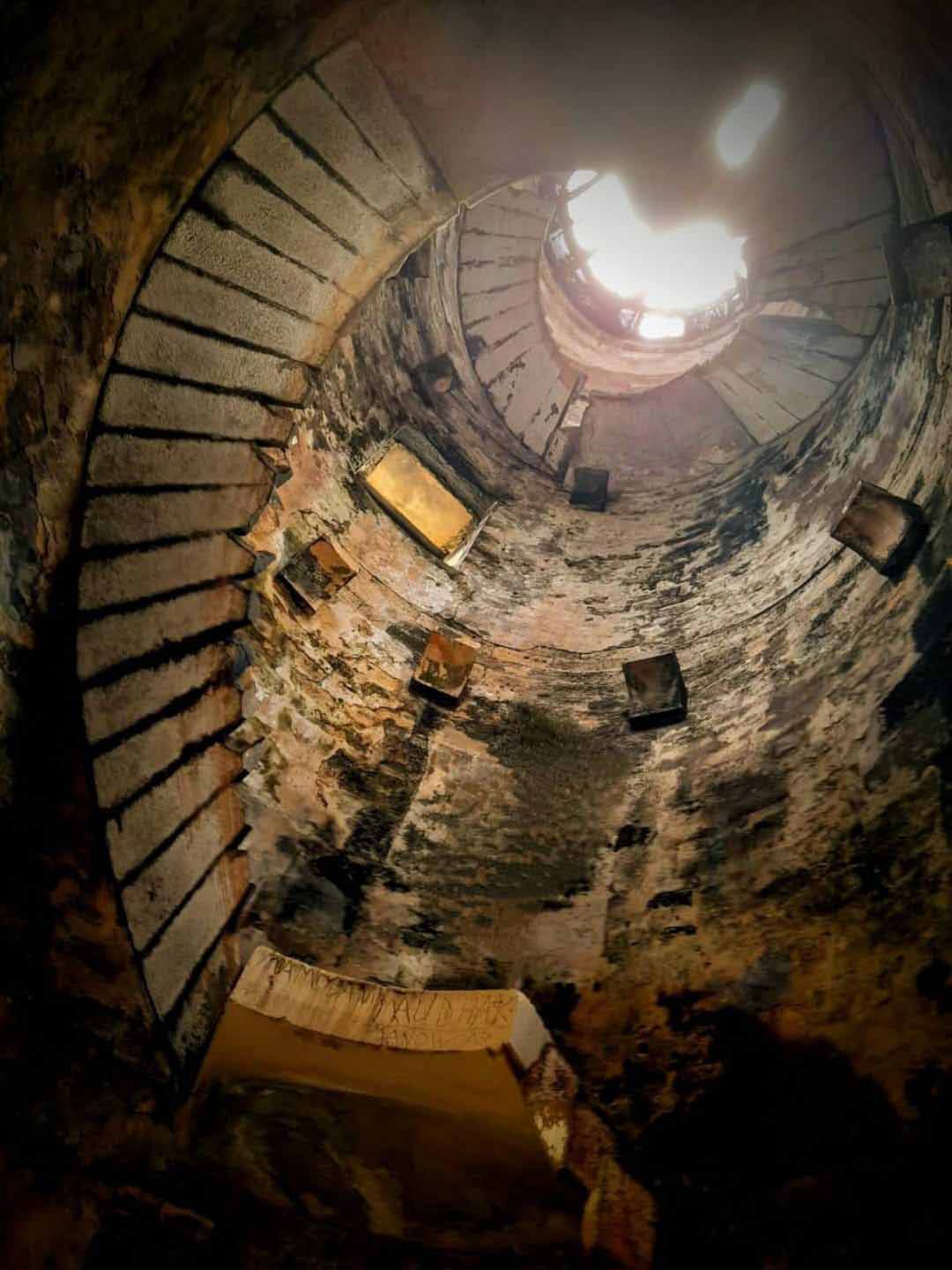 1. The spiral staircase of Le petit phare