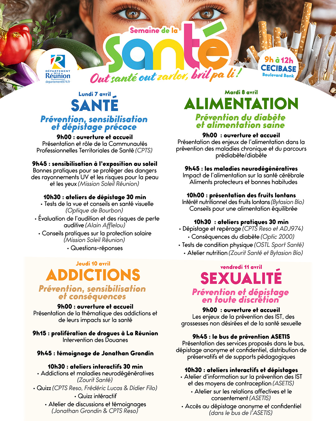Semaine de la Santé - Programme -01