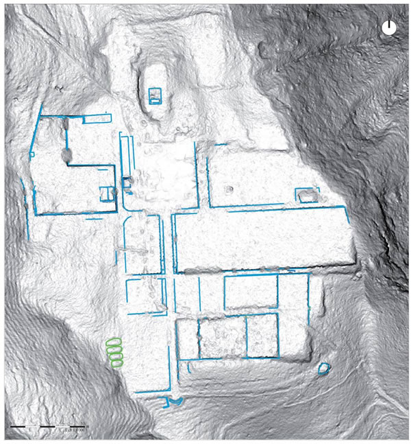 Plan Inrap sur LiDAR 