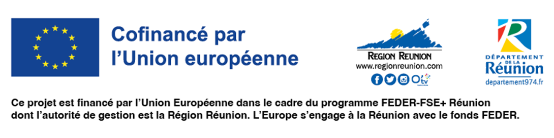 logo UE -cofinancé et logo région