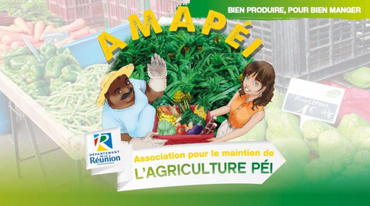 Affiche Les AMAPéi à La Réunion