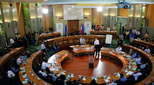 Vue intérieure de l'hémicycle du Département