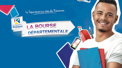 visuel de la campagne d'information Net Bourses : un étudiant serre contre lui des pochettes