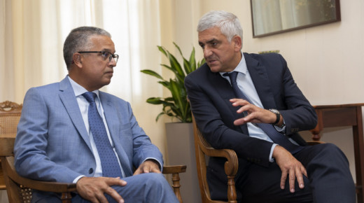 cyrille melchior et hervé morin discutent