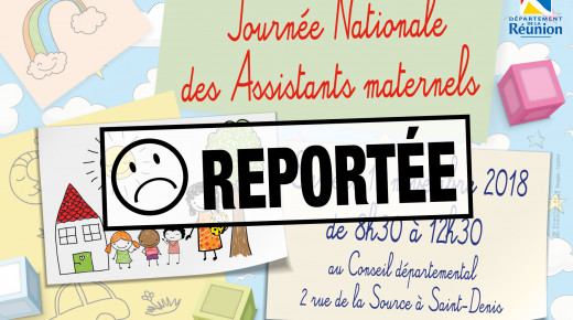 affiche de l'évènement avec un bandeau "reportée"
