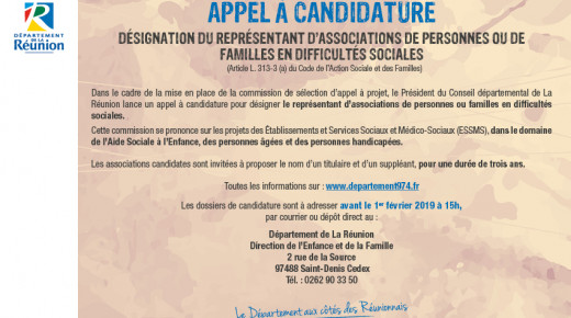 image de l'appel à candidature paru dans la presse