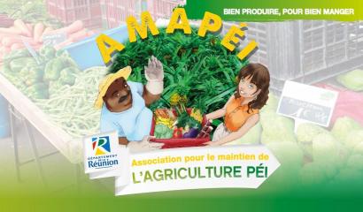 Affiche Les AMAPéi à La Réunion