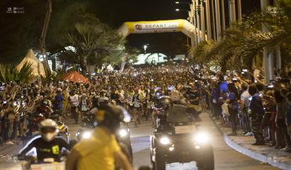 le départ des coureurs