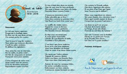 le poème Souvenir, en texte ci-dessous