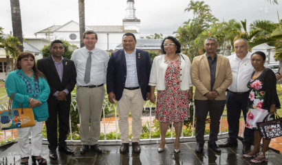 Les élus du Département aux cotés de la délégation de Maurice à la Villa du Département