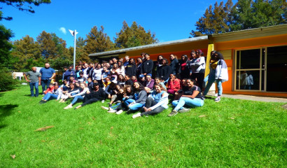 les conseillers départementaux jeunes posent pour la photo de groupe