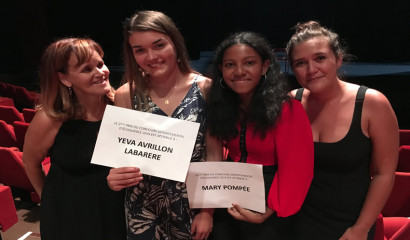 Yeva Avrillon-Labarrere du Lycée Moulin Joli et Mary Pompée du Lycée Levavasseur