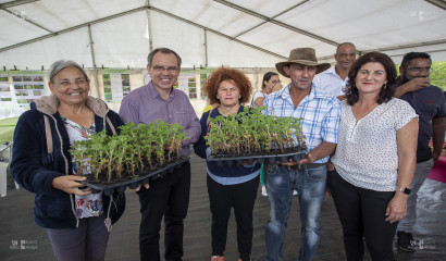 Producteurs de Géranium de la filière PAPAM et élus