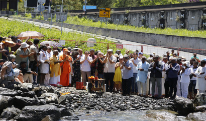 Commémoration des travailleurs engagés de La Réunion au Lazaret de la Grand Chaloupe