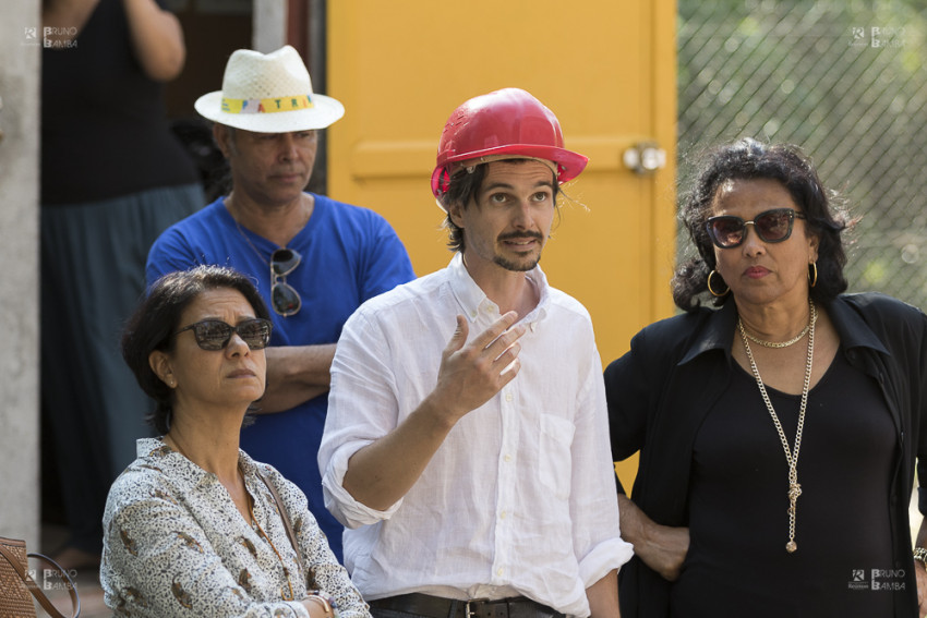 Béatrice sigismeau en visite au lazaret