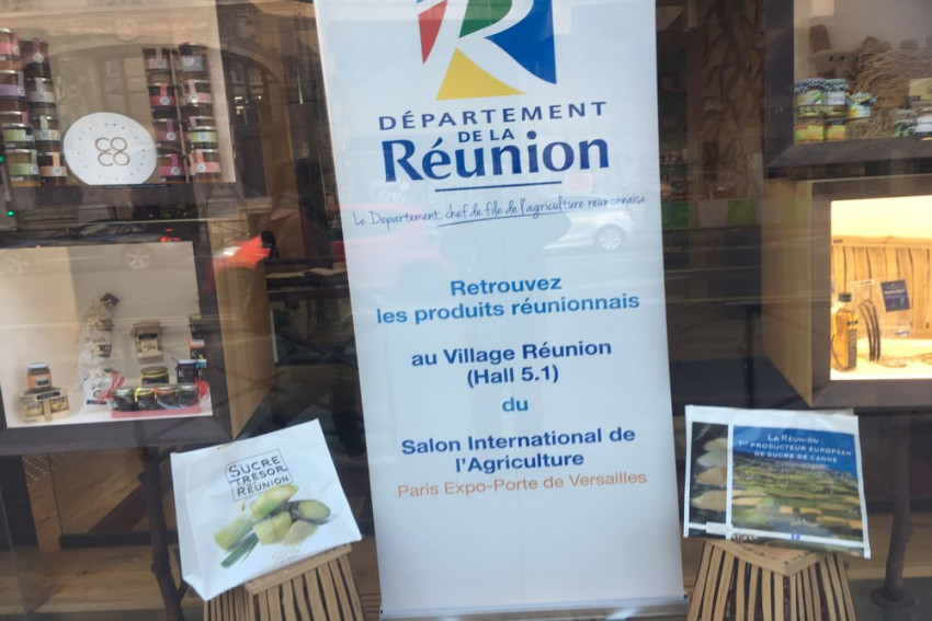 les produits reunionnais à l'honneur dans la vitrine de l'antenne du département à Paris