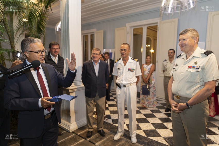 Le Président du Conseil départemental Cyrille MELCHIOR  a salué la carrière exceptionnelle du Général Alexandre LALALANNE-BERDOUTICQ 