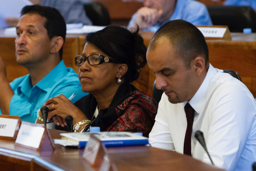 Paulette Adois Lacpatia participe aux débats dans l'hémicycle