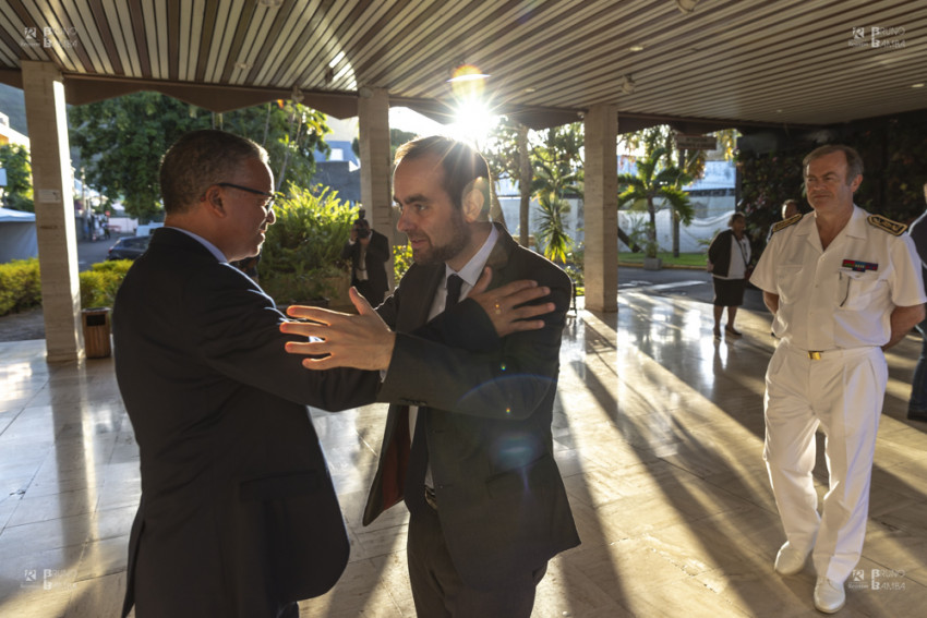 Sébastien LECORNU secrétaire d'Etat à la Transition écologique et solidaire reçu par Cyrille MELCHIOR