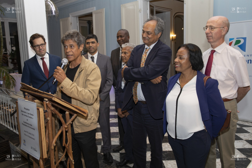 Alain Armand et Marie Lyne SOUBADOU Vice présidents du Conseil départemental ont reçu les Présidents des universités ultramarines à la Villa du Département