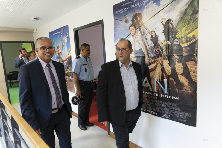 Stéphane FOUASSIN et Cyrille MELCHIOR visitent la Maison Départementale de Salazie