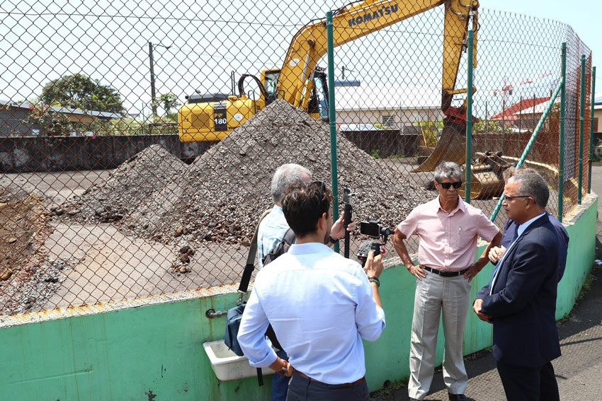 Les élus en visite sur chantier