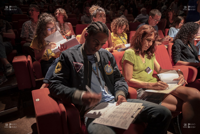 Le jury était très concentré lors des délibérations du Championnat Académique UNSS danse 2019