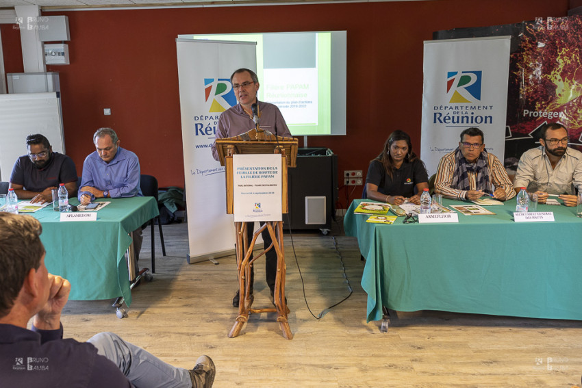 Présentation de la feuille de route PAPAM dans les locaux du Parc National à la Plaine des Palmistes