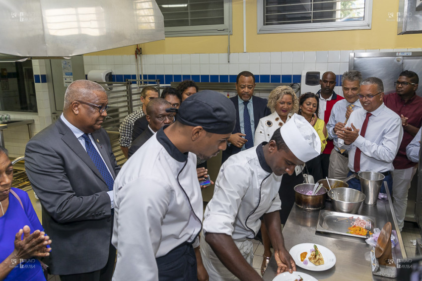 Le cuisinier a pu faire montre de son talent dans les cuisines du Centhor