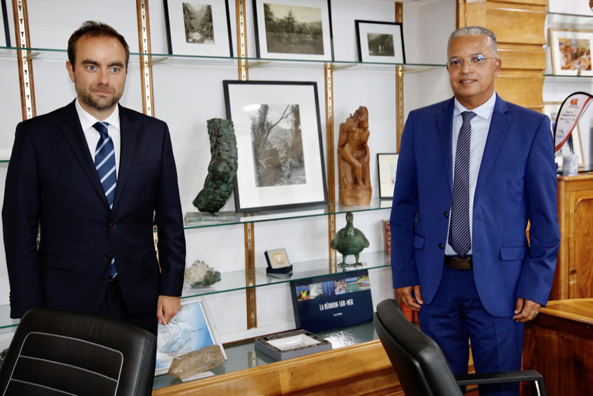 le Président de la Collectivité départementale, Cyrille Melchior, s’est entretenu avec le Ministre des Outremers