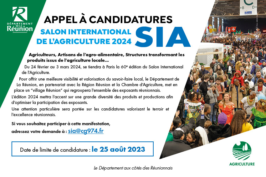 Appel à candidatures SIA 2024 (clôturé) Appel à candidatures SIA 2024 (clôturé)