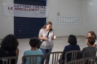 Présentation par madame Naminzo, la CPE du collège, des vidéos réalisées par les élèves en présence de madame Boutel, madame Bègue, madame Soubadou, madame Valmy et madame Vialo