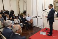 discours de bienvenue et accueil de Mr le Président du Conseil Départemental : Mr Cyril MELCHIOR à la Villa du département 