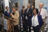 Alain Armand et Marie Lyne SOUBADOU Vice présidents du Conseil départemental ont reçu les Présidents des universités ultramarines à la Villa du Département