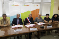 Signature du Pacte de Solidarité Territoriale en mairie de la Petite-Ile