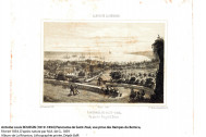 Antoine Louis ROUSSIN (1819-1894) Panorama de Saint-Paul, vue prise des Rampes du Bemica, Février 1854. D'après nature