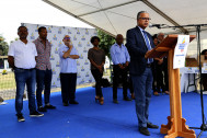 Discours de Cyrille Melchior au podium