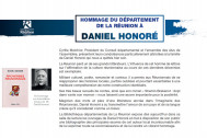 Affiche de l'hommage à Daniel Honoré