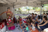 Les contes de Noël ont conquis petits et grands dès l'ouverture du Jardin de l'Etat