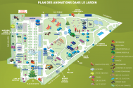 plan des animations dans le Jardin de l'Etat