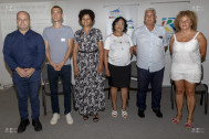 Lancement du réseau REGAL et du concours NO GASPI en présence de la conseillère départementale Yvette Duchemann, de la Vice-Présidente Marie-Lyne SOUBADOU et des autres partenaires, la Région, l’Ademe, la société RD2A et la DAAF