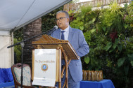 le Président du Département Cyrille Melchior prononce son discours