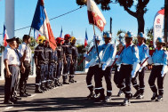 défilé à l'occasion de la Journée Nationale des Sapeurs-Pompiers