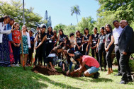 Candidates de Miss Earth 2019 et conseillers départementaux jeunes ont planté un arbre symbolique