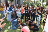 Candidates de Miss Earth 2019 et conseillers départementaux jeunes ont planté un arbre symbolique